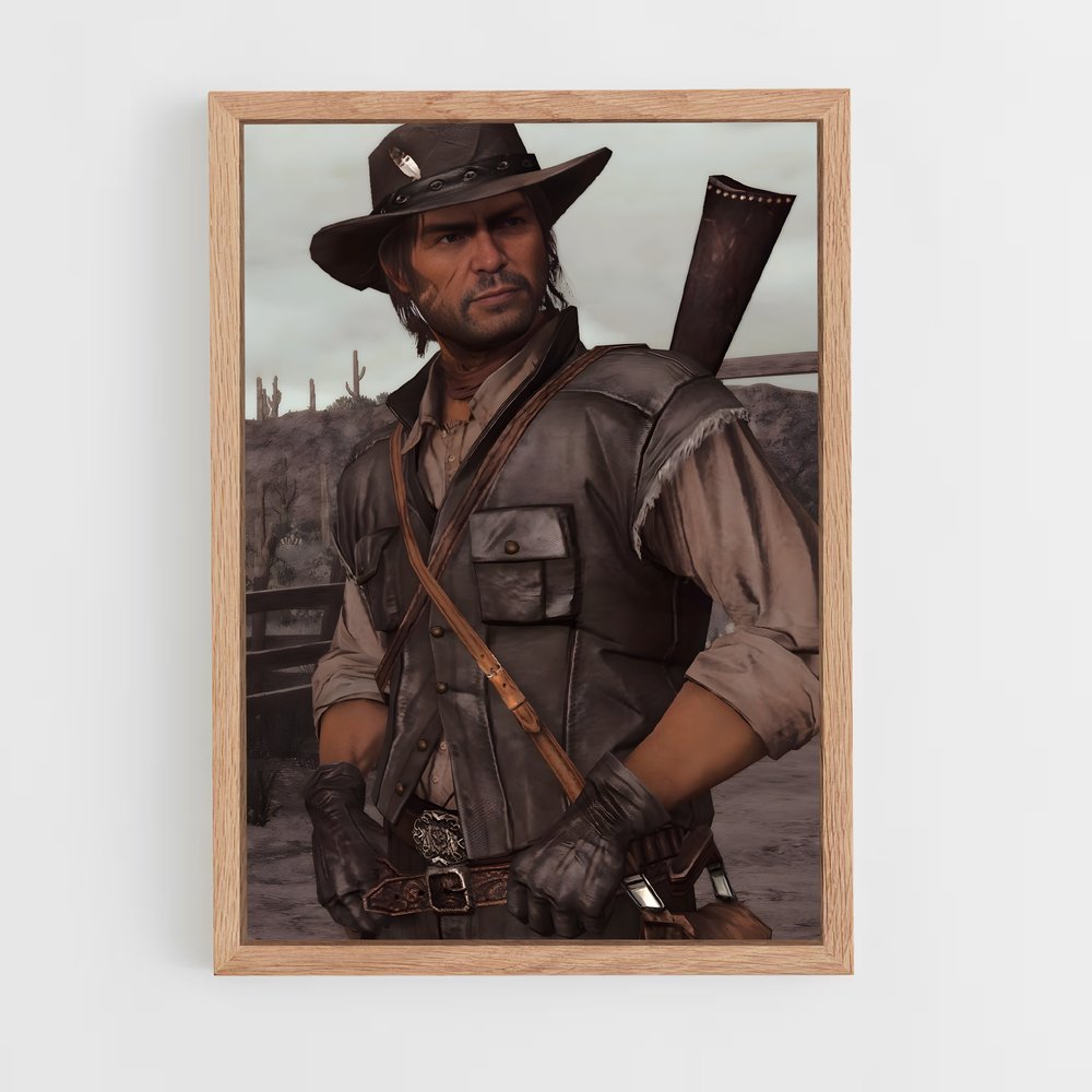 Poster L'Ombre de John Marston – affiche Red Dead Redemption (vue 4)